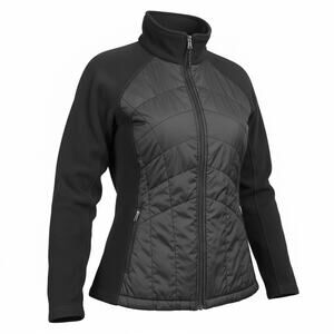 New Balance Women’s Fleece Puffer Full Zip Outdoor Jacket Gray Size Large